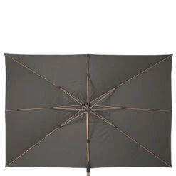 Parasol Déporté Rectangulaire Soly Honey Et Charbon Hespéride 9 Parasol Déporté Rectangulaire Soly Honey Et Charbon Hespéride -Demeyere Le mobilier Boutique parasol deporte rectangulaire soly honey et charbon hesperide 2