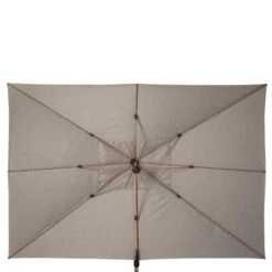 Parasol Déporté Rectangulaire Soly Honey Et Noisette Hespéride -Demeyere Le mobilier Boutique parasol deporte rectangulaire soly honey noisette hesperide 2