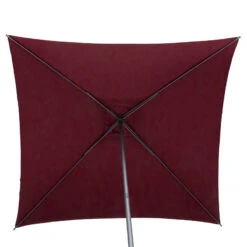 Parasol Droit Carré 2,5x2,5m Soya Bordeaux Hespéride -Demeyere Le mobilier Boutique parasol droit carre 25x25m soya bordeaux hesperide 3
