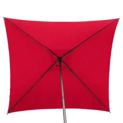 Parasol Droit Carré 2,5x2,5m Soya Grenade Hespéride -Demeyere Le mobilier Boutique parasol droit carre 25x25m soya grenade hesperide 3