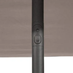 Parasol Droit Carré 2,5x2,5m Soya Taupe Hespéride -Demeyere Le mobilier Boutique parasol droit carre 25x25m soya taupe hesperide 3