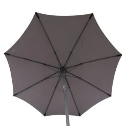 Parasol Droit Rond 2,7m Sisko Ardoise Hespéride -Demeyere Le mobilier Boutique parasol droit rond 27m sisko ardoise hesperide 1 4