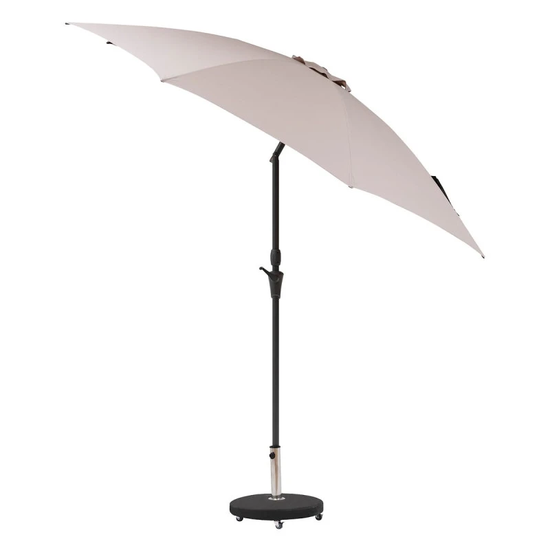 Parasol Droit Rond 2,7m Sisko Taupe Hespéride 3 Parasol Droit Rond 2,7m Sisko Taupe Hespéride – Image 3