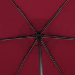 Parasol Droit Rond 2,7m Soya Bordeaux Hespéride -Demeyere Le mobilier Boutique parasol droit rond 27m soya bordeaux hesperide 3