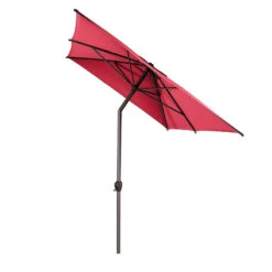 Parasol Mat Central 2x3 M Loompa Grenade Hespéride -Demeyere Le mobilier Boutique parasol mat central 2x3 m loompa grenade hesperide 2