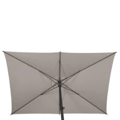 Parasol Mat Central 2x3 M Loompa Taupe Hespéride -Demeyere Le mobilier Boutique parasol mat central 2x3 m loompa taupe hesperide 4