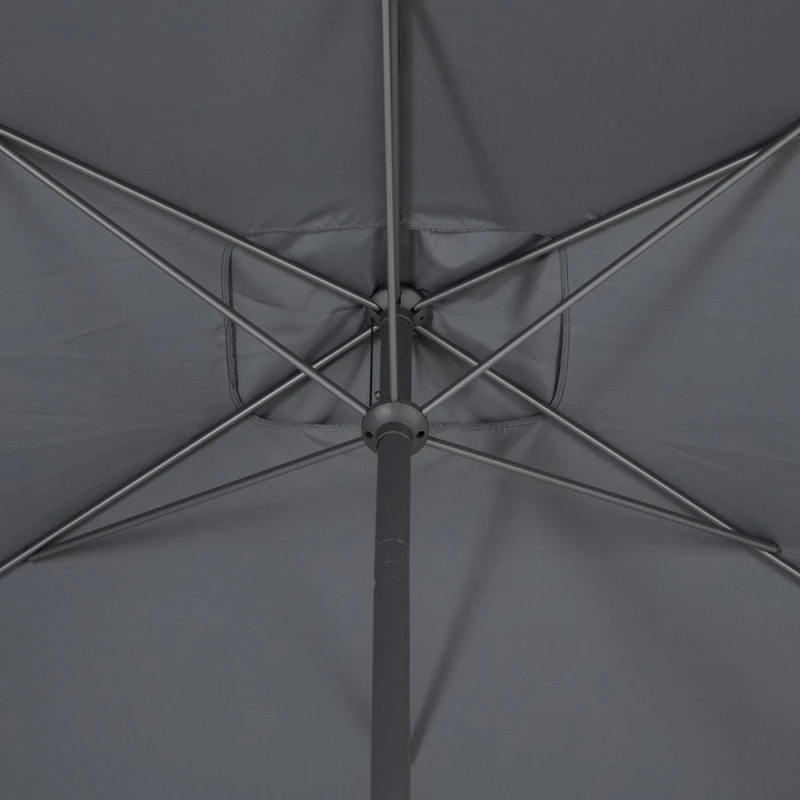 Parasol Mat Central 2x3 M Loompa Ardoise Hespéride 6 Parasol Mat Central 2x3 M Loompa Ardoise Hespéride – Image 6