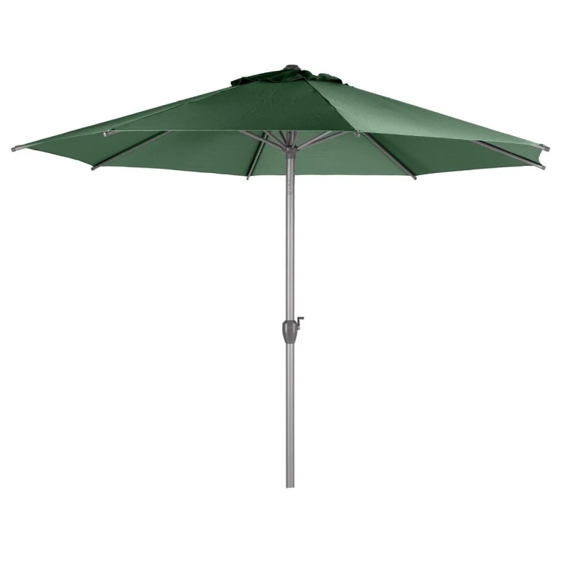 Parasol Mat Central Rond 3m Loompa Olive Hespéride 2 Parasol Mat Central Rond 3m Loompa Olive Hespéride – Image 2