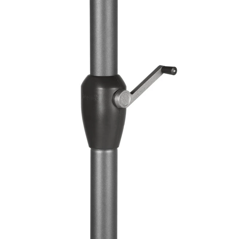 Parasol Mat Central Rond 3m Loompa Olive Hespéride 6 Parasol Mat Central Rond 3m Loompa Olive Hespéride – Image 6