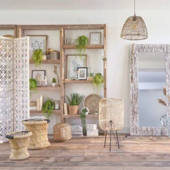 Paravent Bois Nomade Blanc Atmosphera -Demeyere Le mobilier Boutique paravent bois nomade blanc atmosphera 2