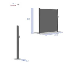Paravent écran Antao Graphite Hespéride -Demeyere Le mobilier Boutique paravent ecran antao graphite hesperide 1 6