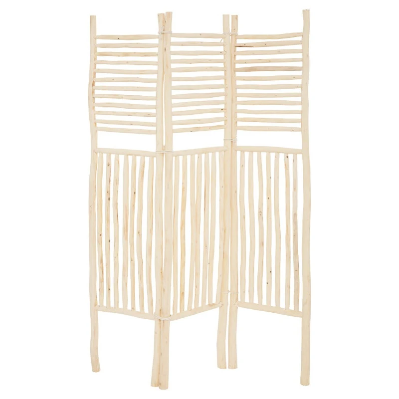Paravent En Bois Zahir Naturel Clair Atmosphera 1 Paravent En Bois Zahir Naturel Clair Atmosphera