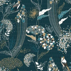 Parure De Lit Paon Bleu Canard 240x220 Atmosphera -Demeyere Le mobilier Boutique parure de lit paon bleu canard 240x220 atmosphera 2