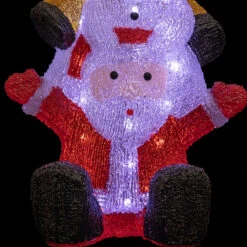 Père-Noël, Bonhomme De Neige Et Renne Lumineux 60 LED -Demeyere Le mobilier Boutique pere noel bonhomme de neige et renne lumineux 60 led 2