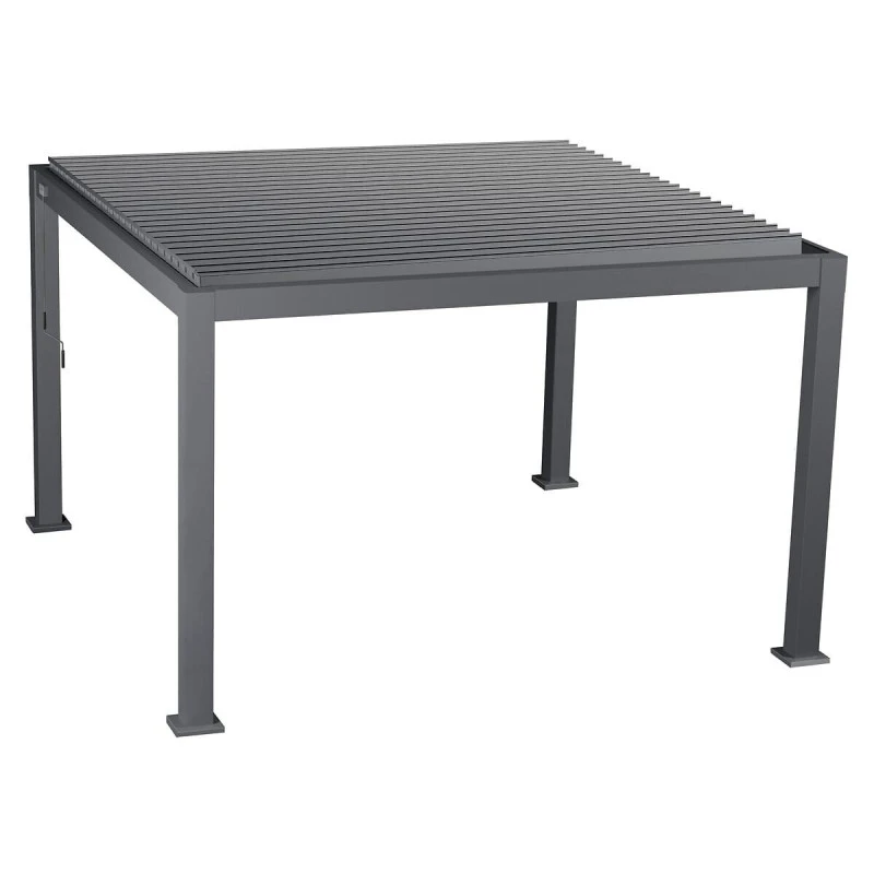 Pergola Carrée 3,6x3,6m Evora Graphite Hespéride 3 Pergola Carrée 3,6x3,6m Evora Graphite Hespéride – Image 3