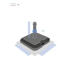 Pied De Parasol à Roulettes Opaneo 39kg Hespéride 9 Pied De Parasol à Roulettes Opaneo 39kg Hespéride -Demeyere Le mobilier Boutique pied de parasol a roulettes opaneo 39kg hesperide 4