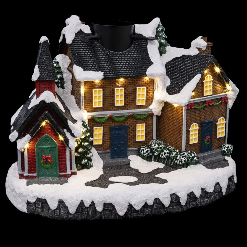 Pied De Sapin Village De Noël Lumineux 2 Pied De Sapin Village De Noël Lumineux – Image 2
