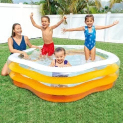 Piscine Enfant Forme étoile Orange Intex