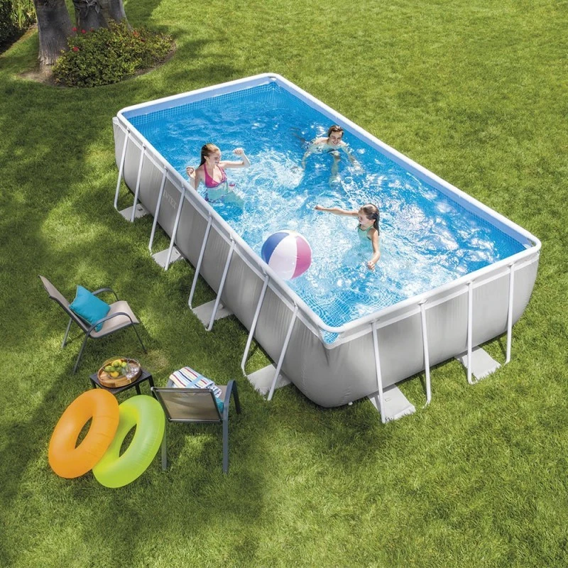 Piscine Tubulaire Prism Rectangulaire 4.88 X 2.44 X 1.07m Intex + Accessoires 3 Piscine Tubulaire Prism Rectangulaire 4.88 X 2.44 X 1.07m Intex + Accessoires – Image 3