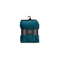 Plaid Géant 180x230 Fourrure Bleu Canard Atmosphera -Demeyere Le mobilier Boutique plaid geant 180x230 fourrure bleu canard atmosphera 2