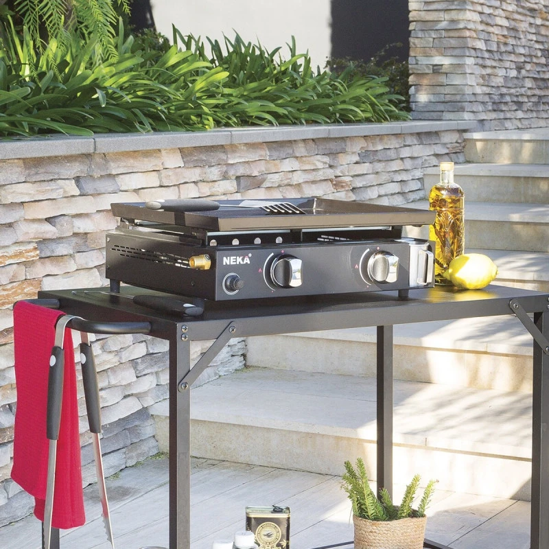 Plancha à Gaz 2 Feux Neka 2 Plancha à Gaz 2 Feux Neka – Image 2