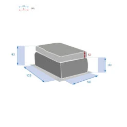 Pouf Extérieur Moorea Hespéride Terre Ombre -Demeyere Le mobilier Boutique pouf exterieur moorea hesperide terre ombre 5