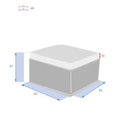 Pouf Extérieur Savinia Coloris Tahini Hespéride -Demeyere Le mobilier Boutique pouf exterieur savinia coloris tahini hesperide 3