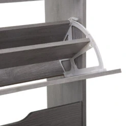 Demeyere Le mobilier Boutique 12 Demeyere Le mobilier Boutique -Demeyere Le mobilier Boutique range chaussures 3 abattants bois gris 5five 1