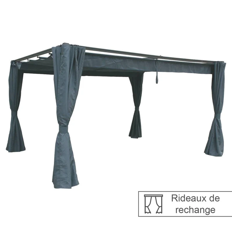 Rideaux Ardoises Pour Tonnelle Rectangulaire Palmeira Hespéride 1 Rideaux Ardoises Pour Tonnelle Rectangulaire Palmeira Hespéride