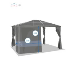 Rideaux De Tonnelle Belize Ardoise Hespéride 5 Rideaux De Tonnelle Belize Ardoise Hespéride -Demeyere Le mobilier Boutique rideaux de tonnelle belize ardoise hesperide 2