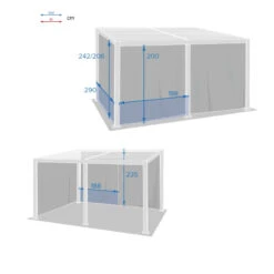 Rideaux Opaques Pour Tonnelle 4x3 M Avila Hespéride -Demeyere Le mobilier Boutique rideaux opaques pour tonnelle 4x3 m avila hesperide 2