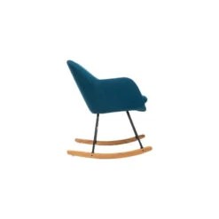 Rocking Chair Pera Bleu Canard Atmosphera -Demeyere Le mobilier Boutique rocking chair pera bleu canard atmosphera 4
