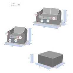 Salon 4 Places Moorea Terre Ombre Hespéride 15 Salon 4 Places Moorea Terre Ombre Hespéride -Demeyere Le mobilier Boutique salon 4 places moorea terre ombre hesperide 1 7