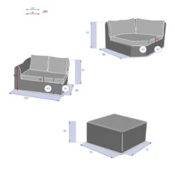 Salon Angle Moorea 5 Places Savana Hespéride 19 Salon Angle Moorea 5 Places Savana Hespéride -Demeyere Le mobilier Boutique salon angle moorea 5 places savana hesperide 9