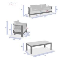 Salon De Jardin 5p Paradize Hespéride -Demeyere Le mobilier Boutique salon de jardin 5p paradize hesperide 8