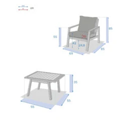 Salon Duo Extérieur Tiwi Acacia Hespéride -Demeyere Le mobilier Boutique salon duo exterieur tiwi acacia hesperide 3