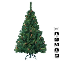 Sapin De Noël 210 Cm Vert Majestic Pommes De Pin