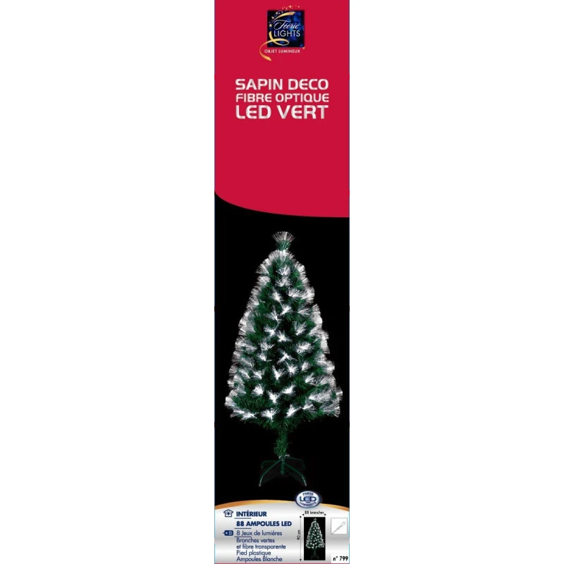 Sapin De Noël 90 Cm Vert Lumineux LED Blanc 2 Sapin De Noël 90 Cm Vert Lumineux LED Blanc – Image 2