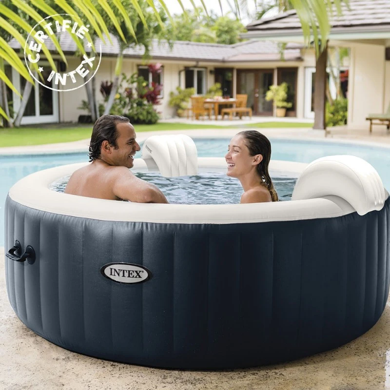Spa Gonflable 4 Places Bulles Et Leds Blue Navy Intex 6 Spa Gonflable 4 Places Bulles Et Leds Blue Navy Intex – Image 6