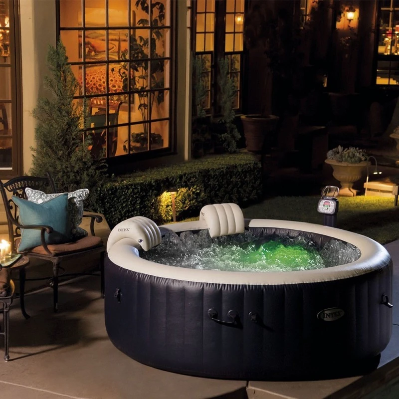 Spa Gonflable 6 Places Bulles Et Leds Blue Navy Intex 4 Spa Gonflable 6 Places Bulles Et Leds Blue Navy Intex – Image 4