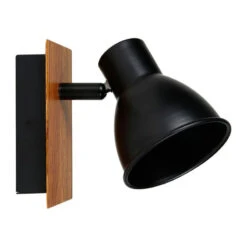 Spot Atelier Métal Noir Et Bois Ostaria