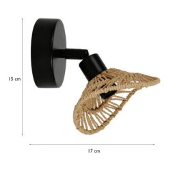 Spot Ozana En Métal Et Corde Ostaria -Demeyere Le mobilier Boutique spot ozana en metal et corde ostaria 4