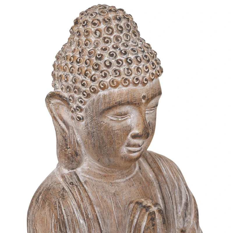 Statue Bouddha Effet Brossé H45 Atmosphera 3 Statue Bouddha Effet Brossé H45 Atmosphera – Image 3