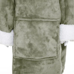 Sweat Plaid à Capuche Dino Vert Enfant Atmosphera 6 Sweat Plaid à Capuche Dino Vert Enfant Atmosphera -Demeyere Le mobilier Boutique sweat plaid a capuche dino vert enfant atmosphera 1 2