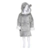 Sweat Plaid à Capuche Ours Gris Enfant Atmosphera