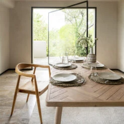 Table à Manger Extensible Bois D'acacia Aeris Atmosphera -Demeyere Le mobilier Boutique table a manger extensible bois d acacia aeris atmosphera 1 5