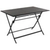 Table Alu Pliante Azua 4 Places Graphite Hespéride