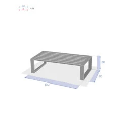 Table Basse Extérieure Allure Blanc Hespéride -Demeyere Le mobilier Boutique table basse exterieure allure blanc hesperide 2