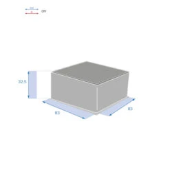 Table Basse Extérieure Carrée Savinia Coloris Tahini Hespéride -Demeyere Le mobilier Boutique table basse exterieure carree savinia coloris tahini hesperide 3