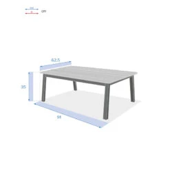 Table Basse Extérieure Oriengo Graphite Hespéride -Demeyere Le mobilier Boutique table basse exterieure oriengo graphite hesperide 3